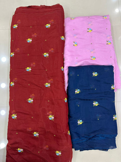 Lasso   MUL CHANDERI  Embroidery Dress