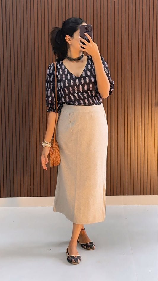 Lasso  Knitted skirt and Top