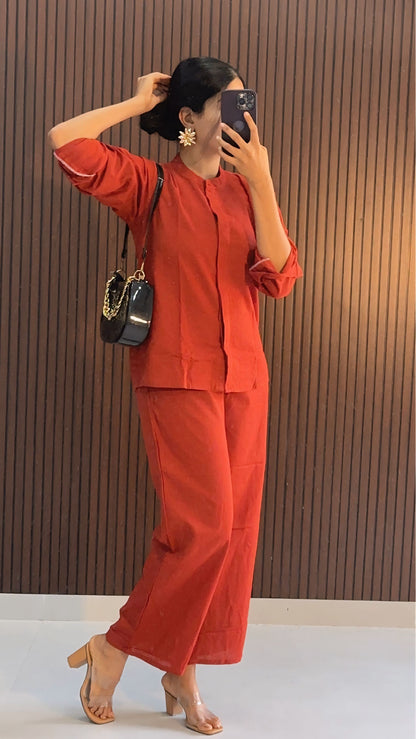 Dein  Linen Blend Co ord set: Ready Ship