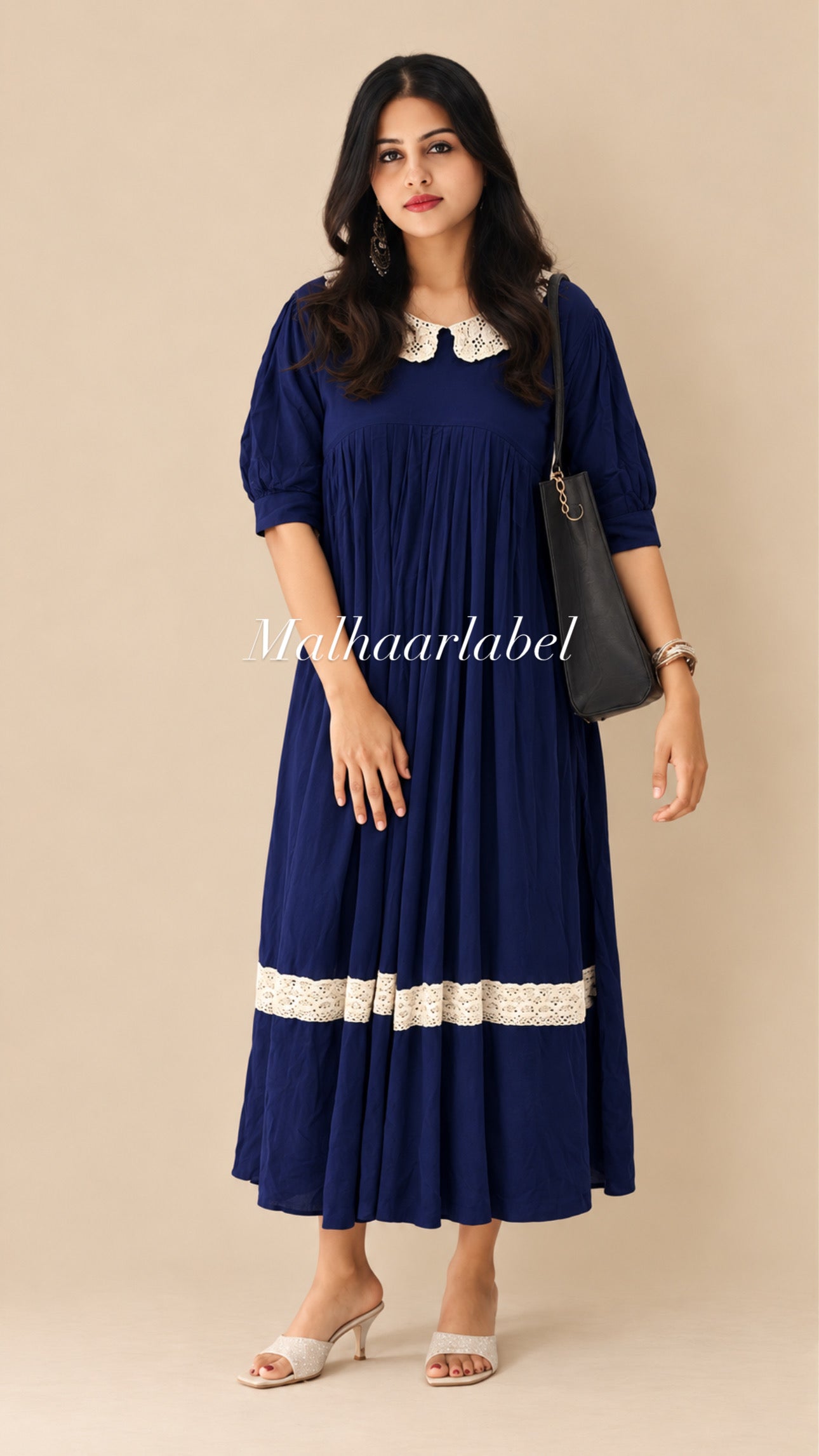 Iris summer  Dress :Navy Blue