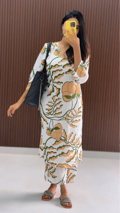 Fezz Kurti Co- Ord  Set :Express Delivery