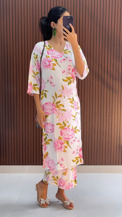 Loona  Kurti Co- Ord  Set