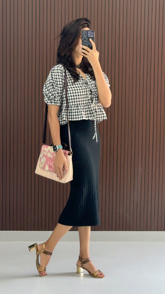 Red Skirt and Top Combo