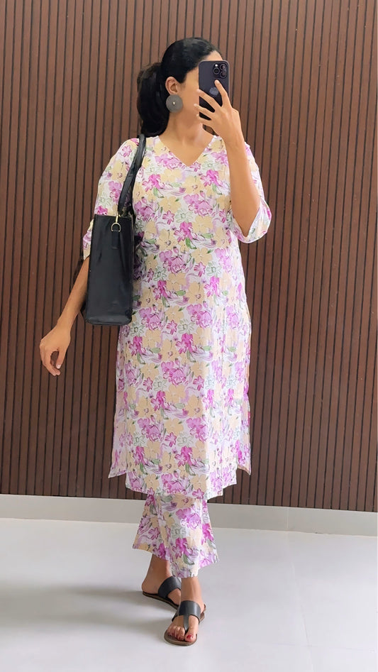 Adiedus Kurti Co- Ord  Set
