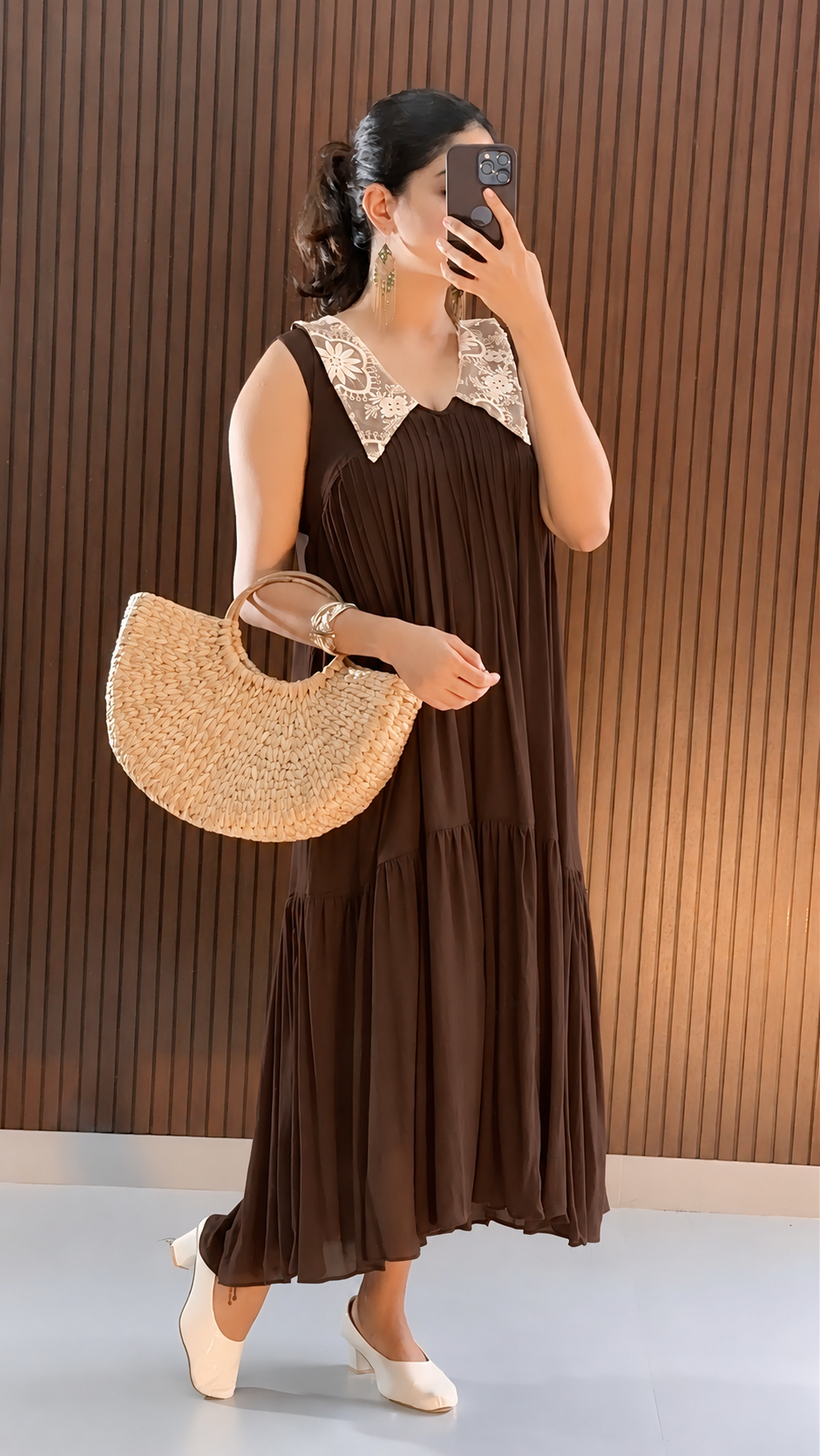 Martha  Casual  Dress - Brown