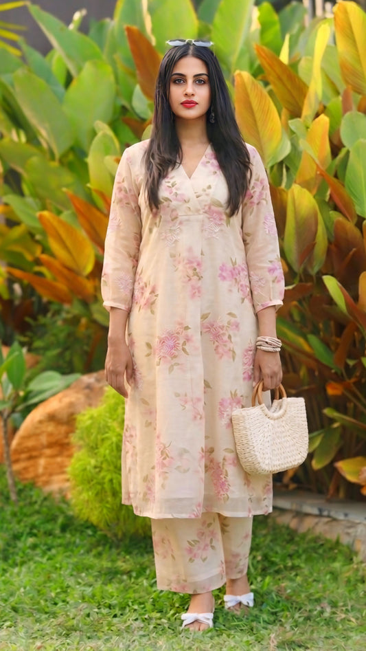 Amelia   Kurti Co- Ord  Set