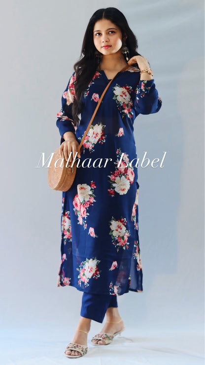 Hanoi Trendy 3 piece Kurtha Set -Top +Inner  + Bottom