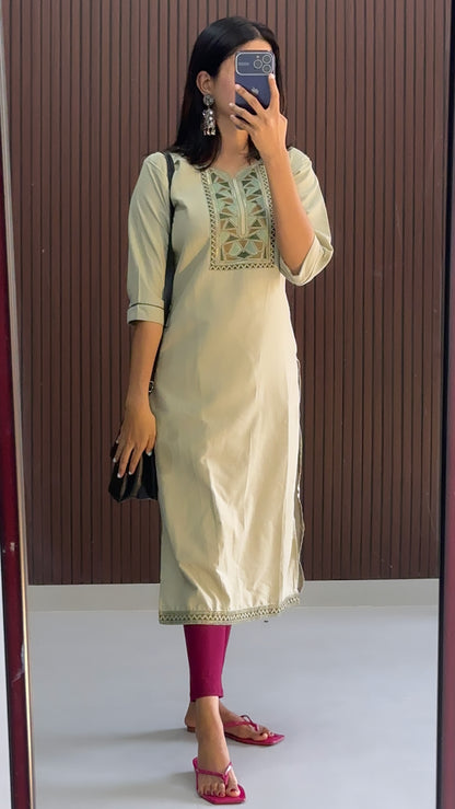 Nehara  Chikankari Casual kurti