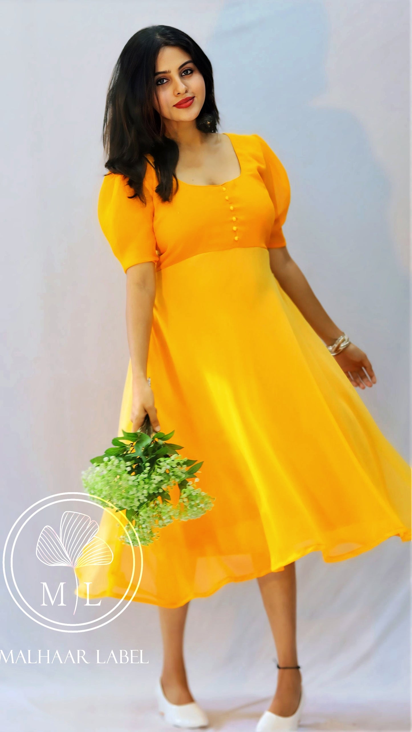 Arina Ombre Georgette  Dress