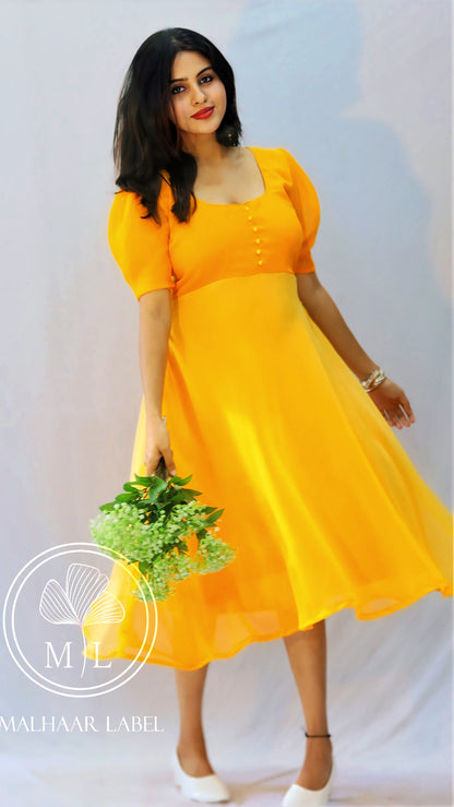 Arina Ombre Georgette  Dress