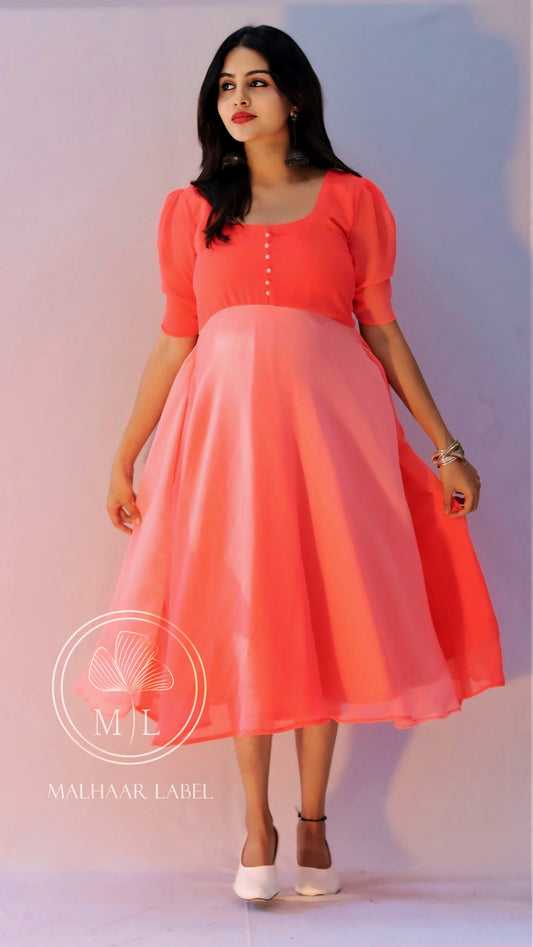 Arora Ombre Georgette  Dress