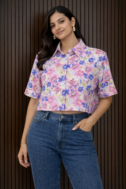 Kerin  Crop Shirt
