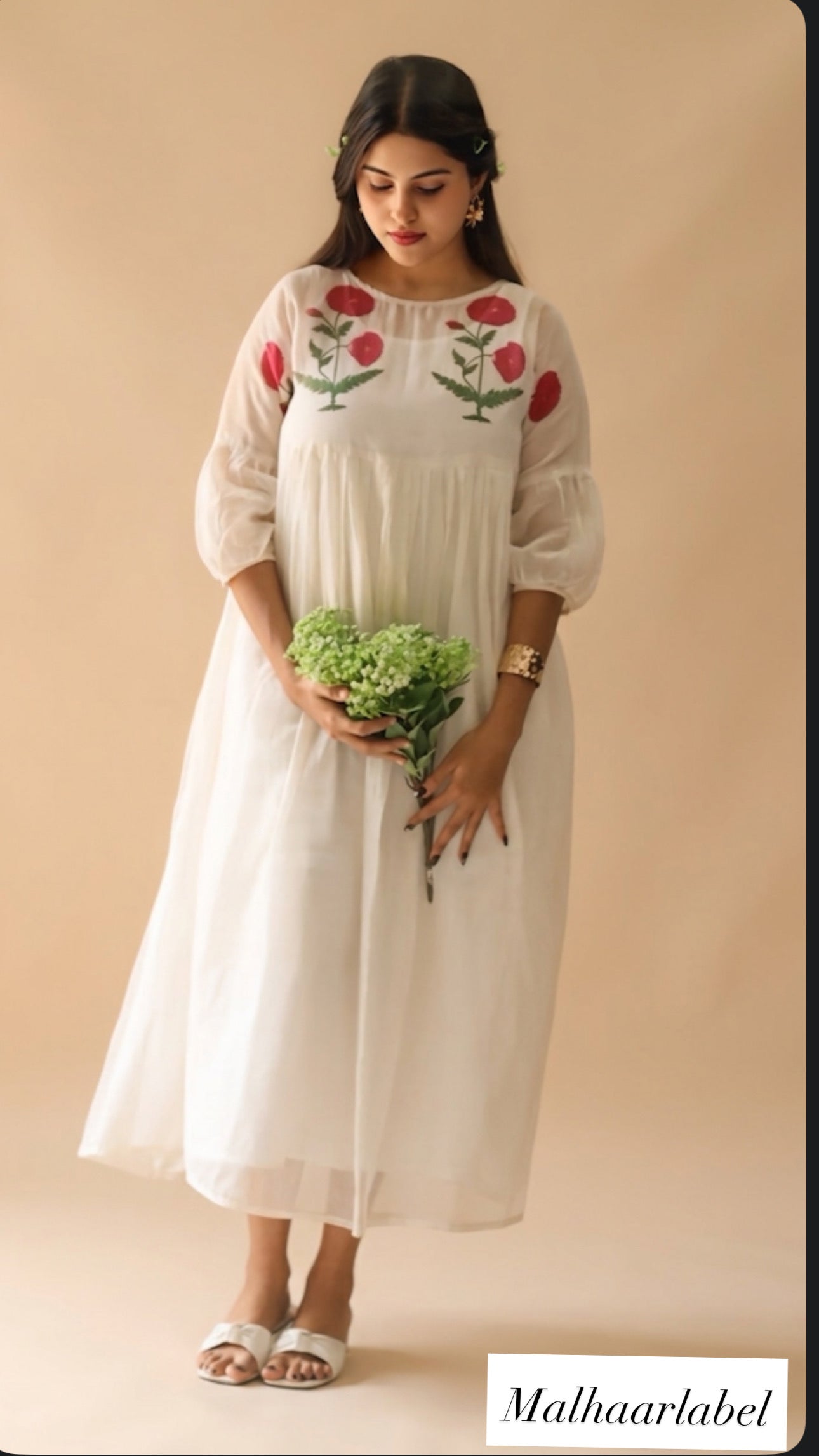 Taniz chanderi Kurti Dress:Ready to ship