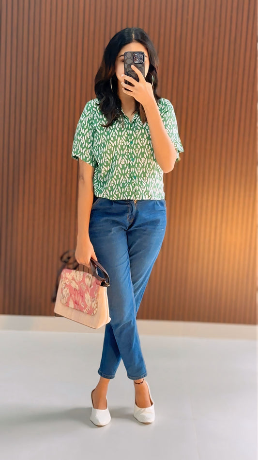 Aiden Crop Shirt
