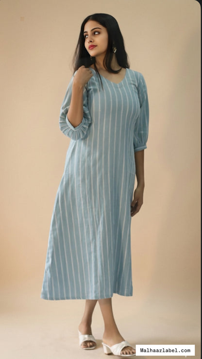 Mira pure Cotton imported Double Cloth Dress:READY TO SHIP