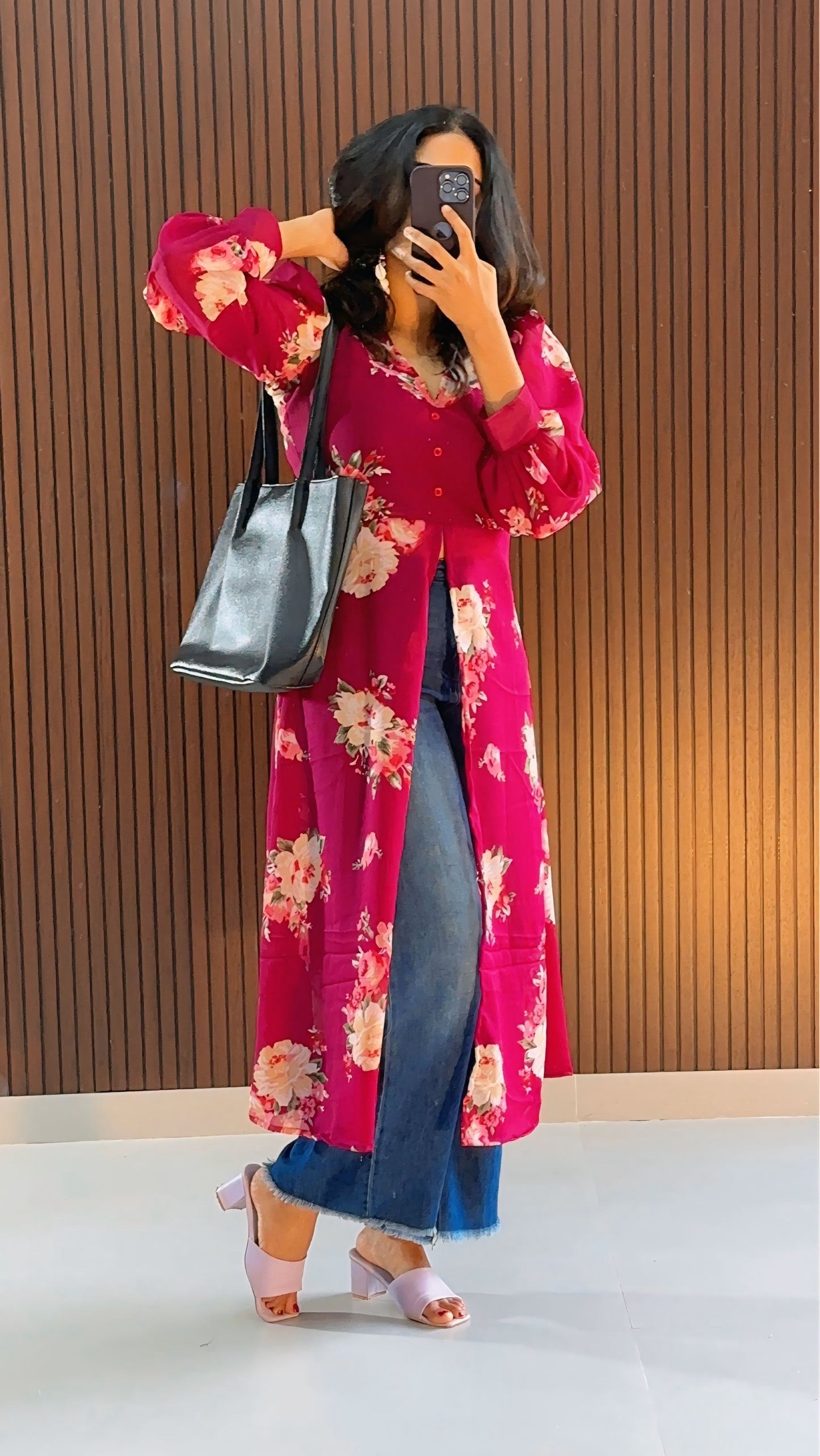 Anupama Georgette  Anarkali  Kurti