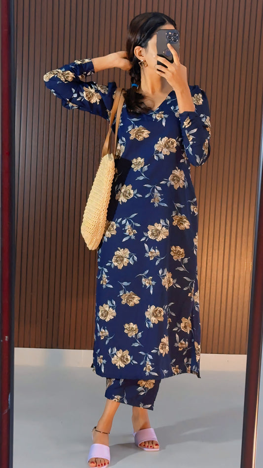 Reyo Kurti Co ord Set