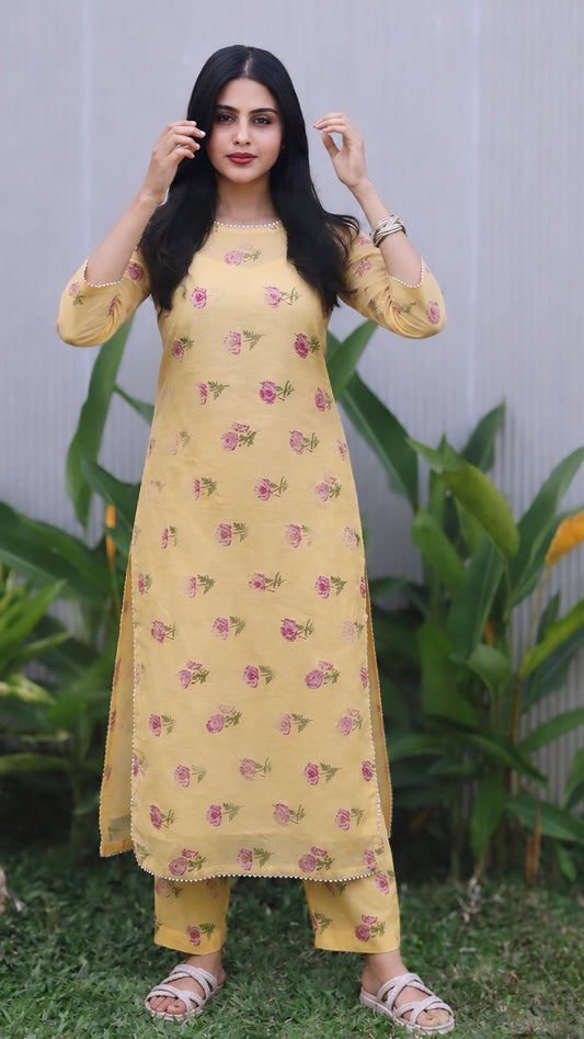 Diya Kurti Co- Ord  Set
