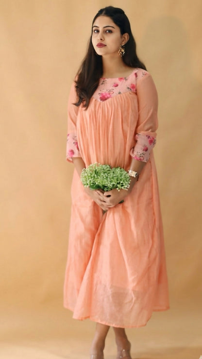 Elyan chanderi Kurti Dress