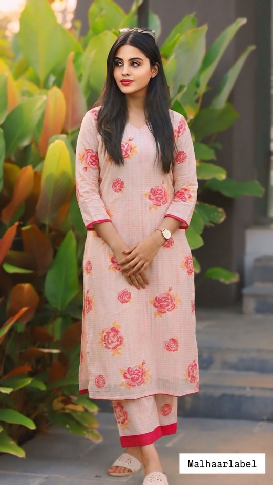 Leona  Kurti Co- Ord  Set