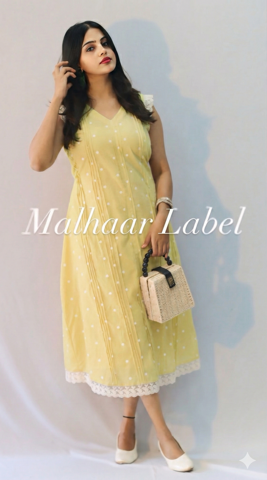 Assa  MUL CHANDERI  Embroidery Dress