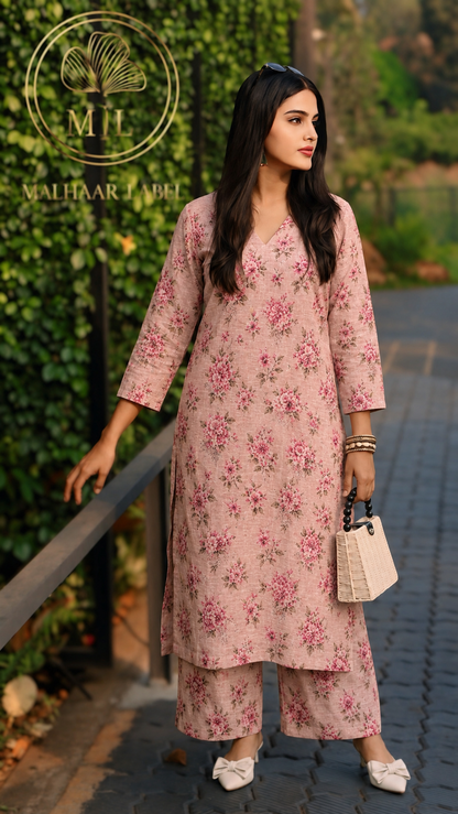 Vartika  Kurti Co- Ord  Set:Ready ship