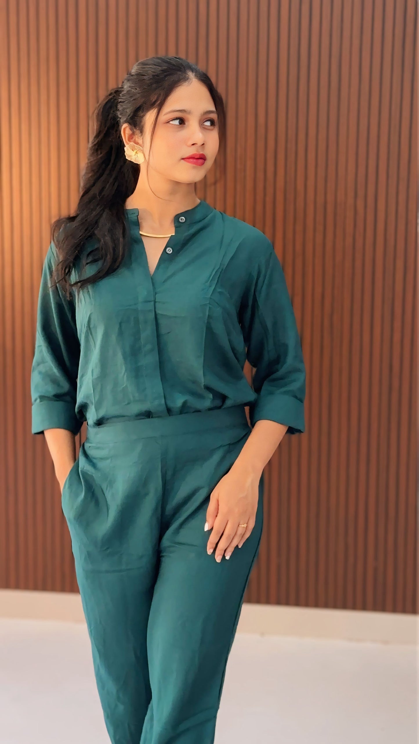 Jaice  Linen Blend Co ord set: Ready Ship