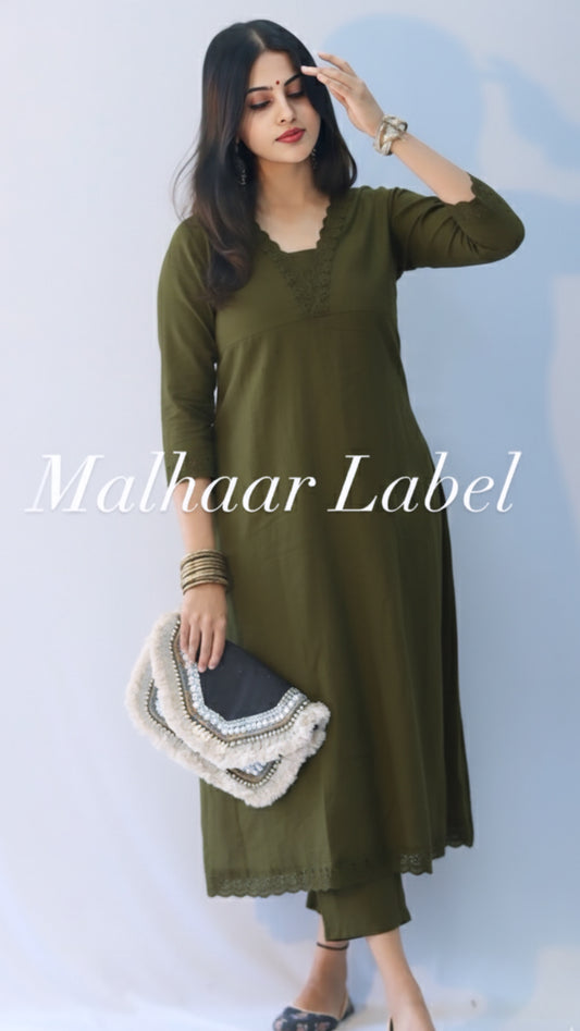 Mozhi  cotton Co ord set    - PENNAZHAGI