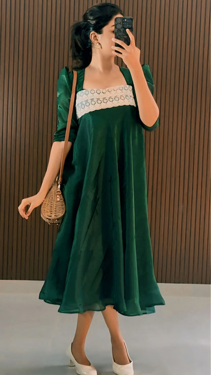 Mistletoe   Bottle Green Moss Dress