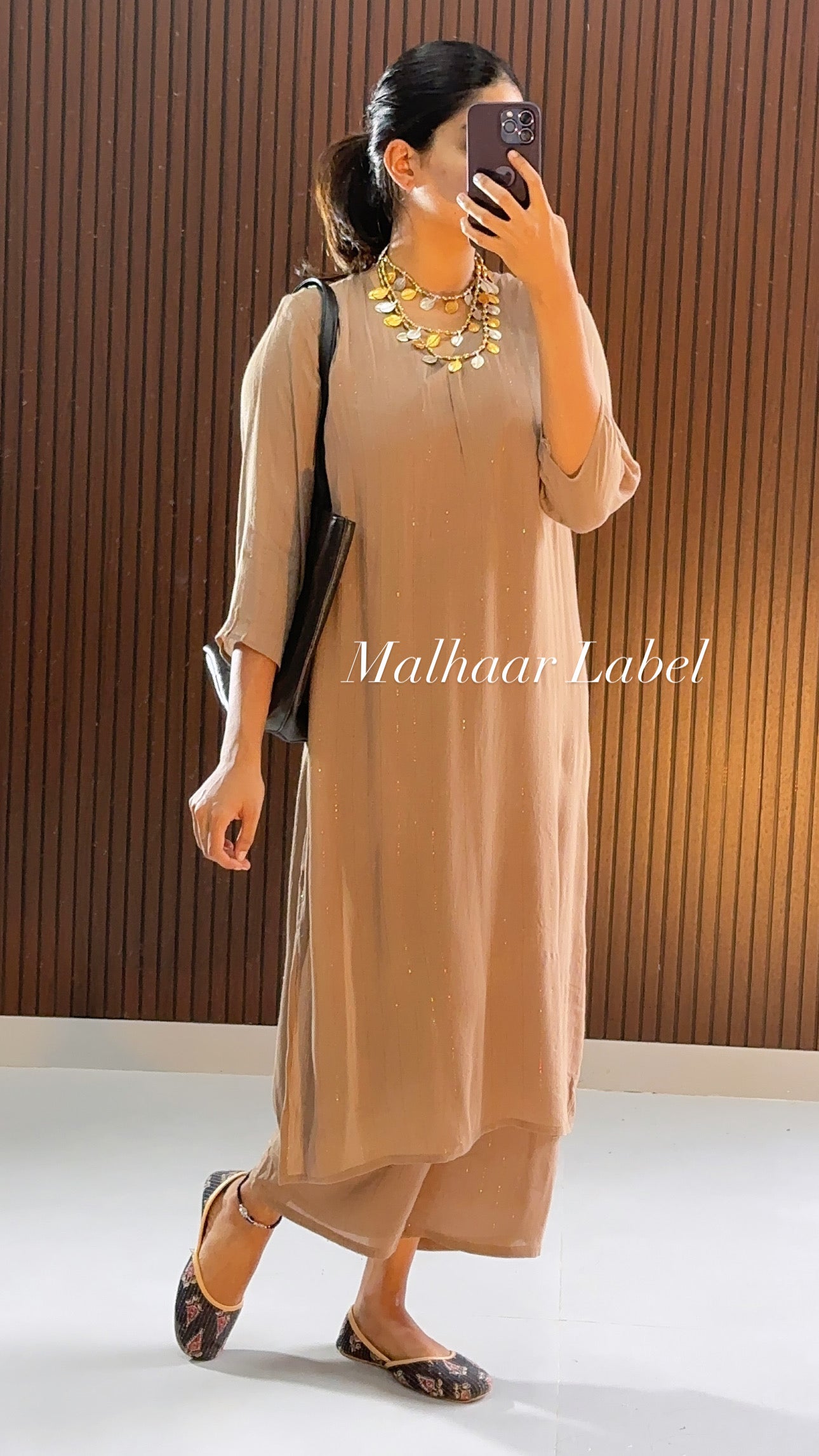 Razza Lurex  Kurti Co- Ord  Set