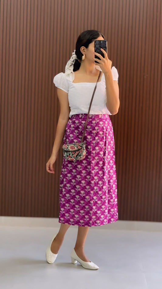 Laos   Cotton skirt and Top Co ords