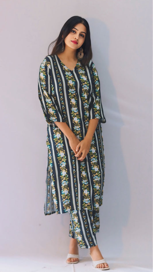 Taggo   Kurti Co- Ord  Set