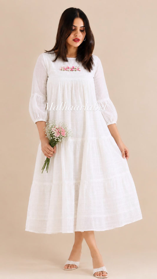 Eiwa pure cotton kota   Dress 🌷  - Sleeves Available- Pre Order